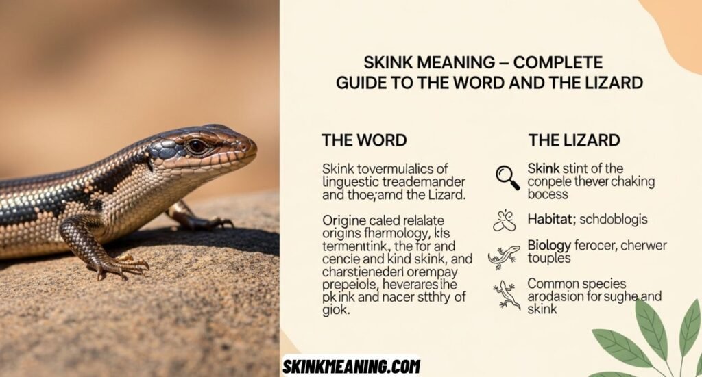 Skink Meaning Complete Guide