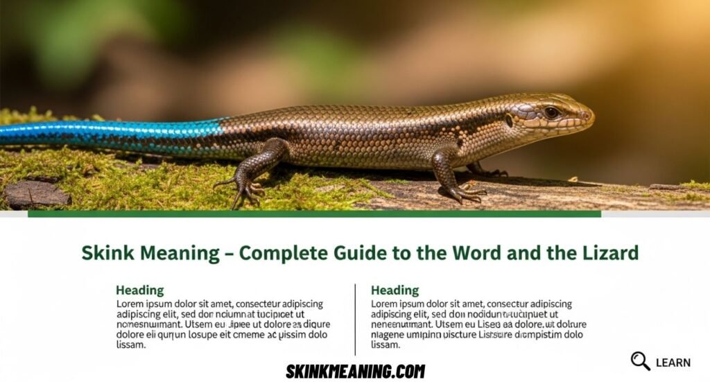 Skink Meaning Complete Guide