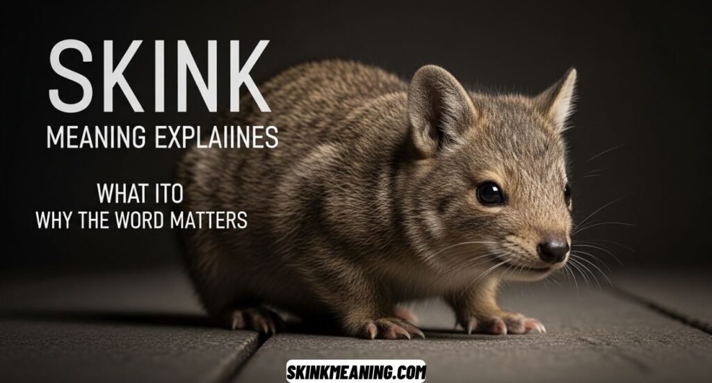 Skink Meaning Explained