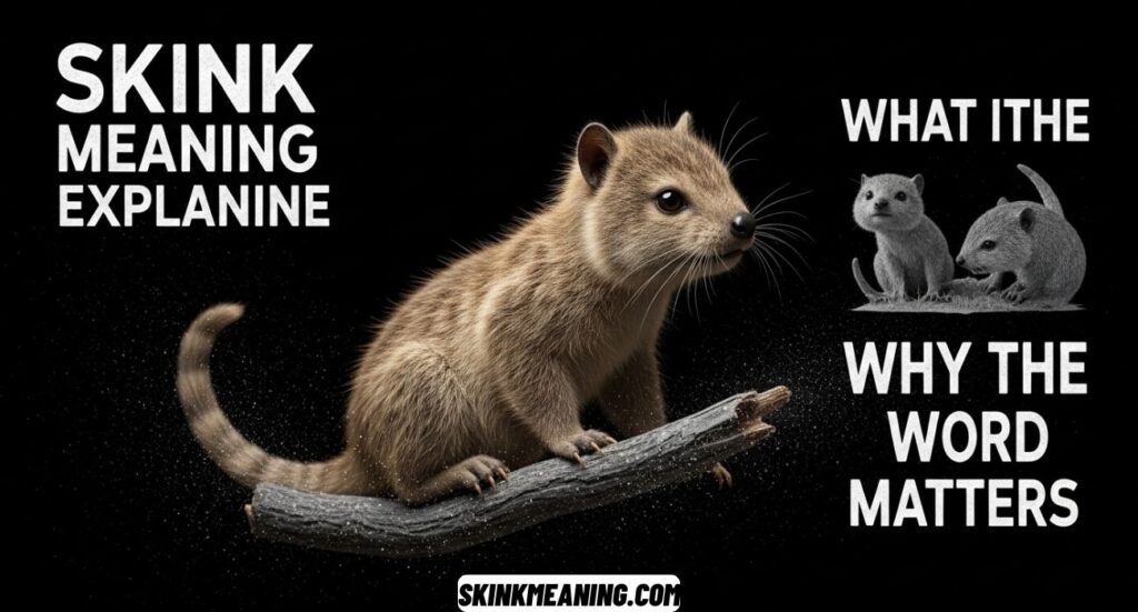 Skink Meaning Explained