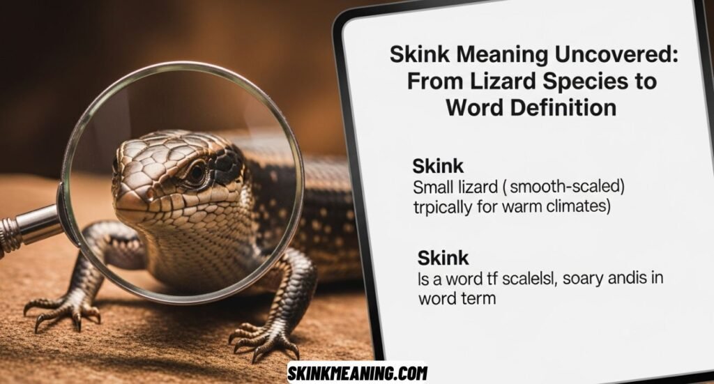 Skink Meaning Uncovered