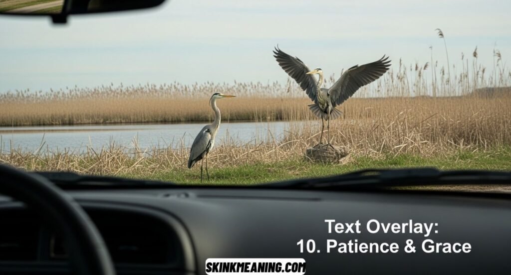 Birds Flying In Front Of Your Car While