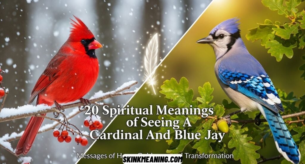 Cardinal And Blue Jay