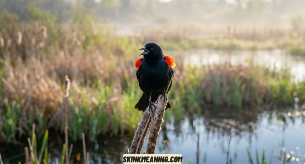 Red Winged Blackbird Spiritual Meaning and Symbolism