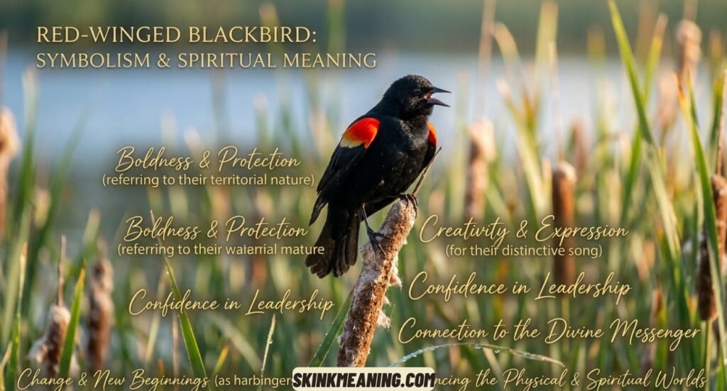 Red Winged Blackbird Spiritual Meaning and Symbolism