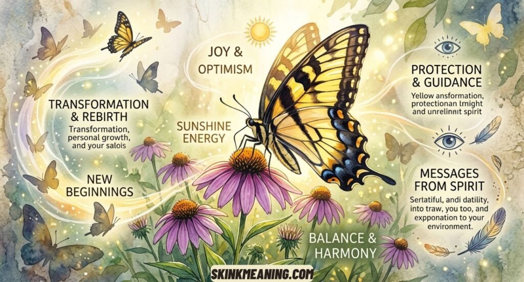 Yellow and Black Butterfly Spiritual Meanings
