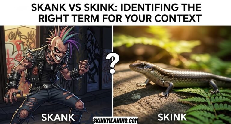 Skank vs Skink