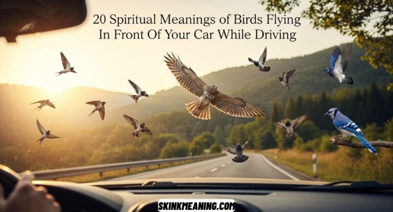 Birds Flying In Front Of Your Car While