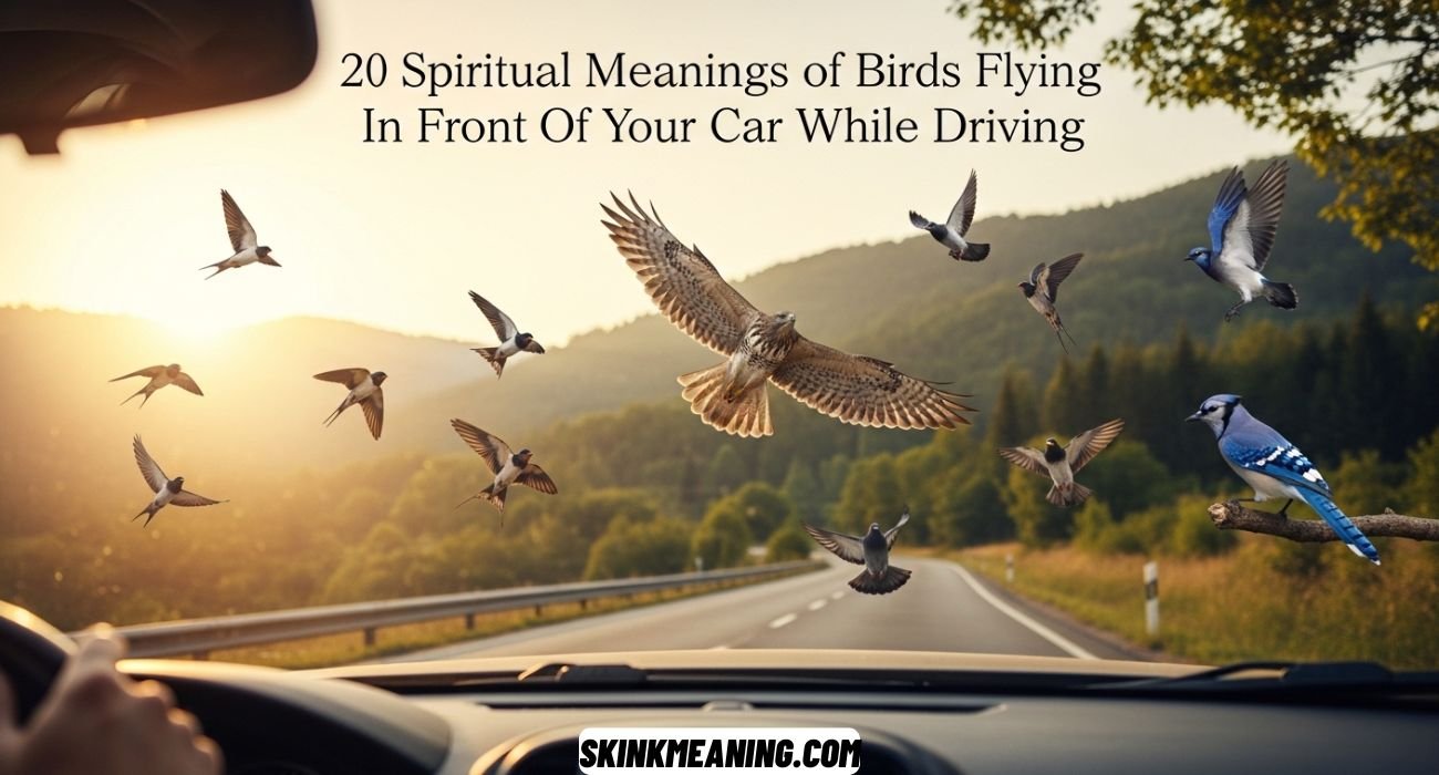 Birds Flying In Front Of Your Car While