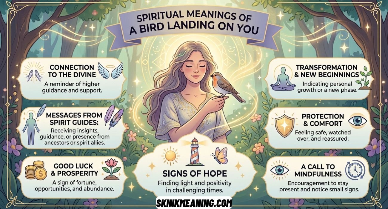 Spiritual Meanings Of a Bird Landing On You